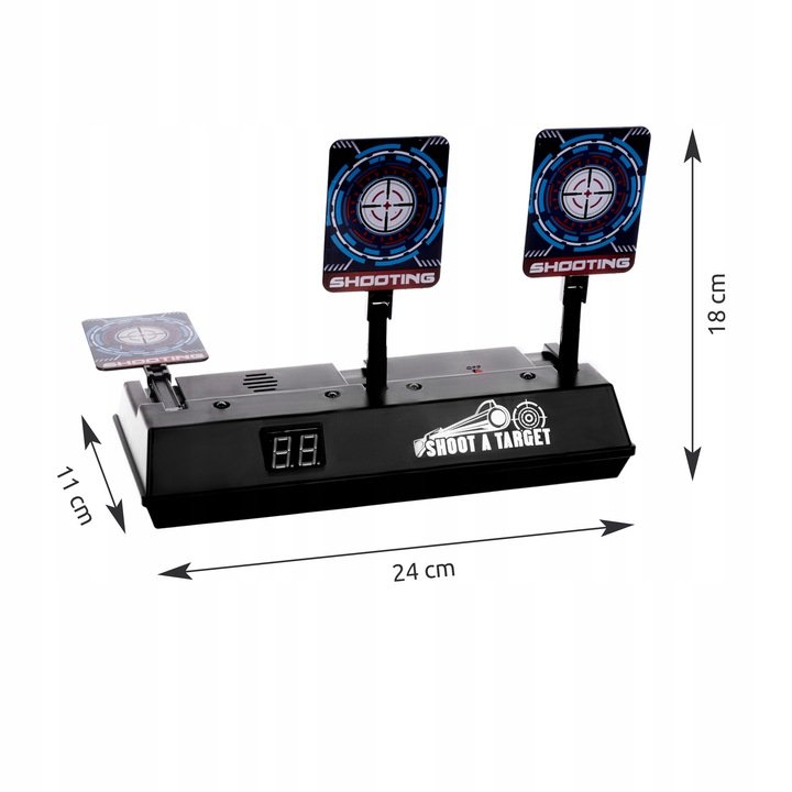 zábavná strelnica - 3 elektronické nerf terče